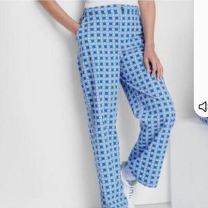 NWT Wild Fable Pants &  Blue With White Flowered Flare Pants  Size:S